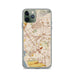 Custom iPhone 11 Pro Culver City California Map Phone Case in Woodblock
