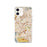 Custom iPhone 12 Culver City California Map Phone Case in Woodblock