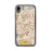 Custom iPhone XR Culver City California Map Phone Case in Woodblock