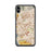 Custom iPhone XS Max Culver City California Map Phone Case in Woodblock