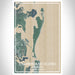 Cumberland Island Georgia Map Print Portrait Orientation in Afternoon Style With Shaded Background