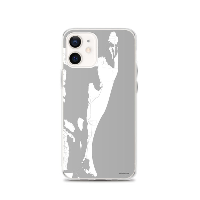 Custom Cumberland Island Georgia Map iPhone 12 Phone Case in Classic