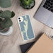 Custom Cumberland Island Georgia Map Phone Case in Woodblock