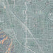 Cupertino California Map Print in Afternoon Style Zoomed In Close Up Showing Details
