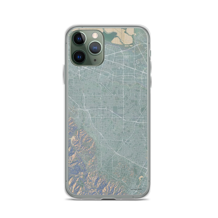 Custom iPhone 11 Pro Cupertino California Map Phone Case in Afternoon