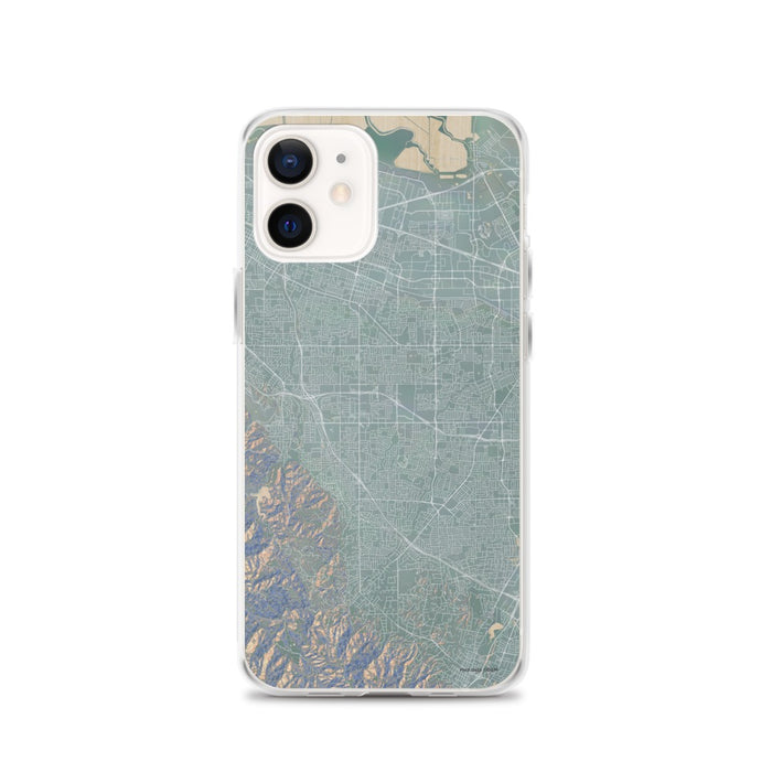 Custom iPhone 12 Cupertino California Map Phone Case in Afternoon
