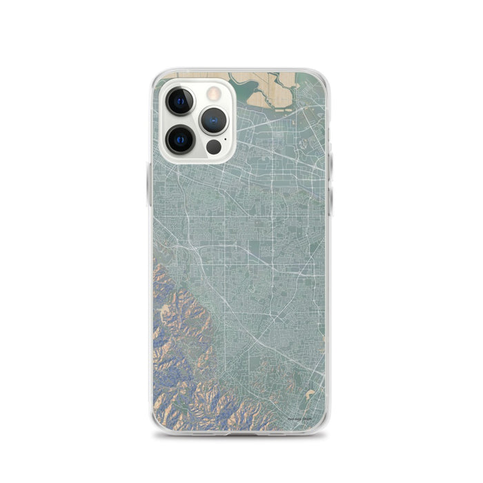 Custom iPhone 12 Pro Cupertino California Map Phone Case in Afternoon