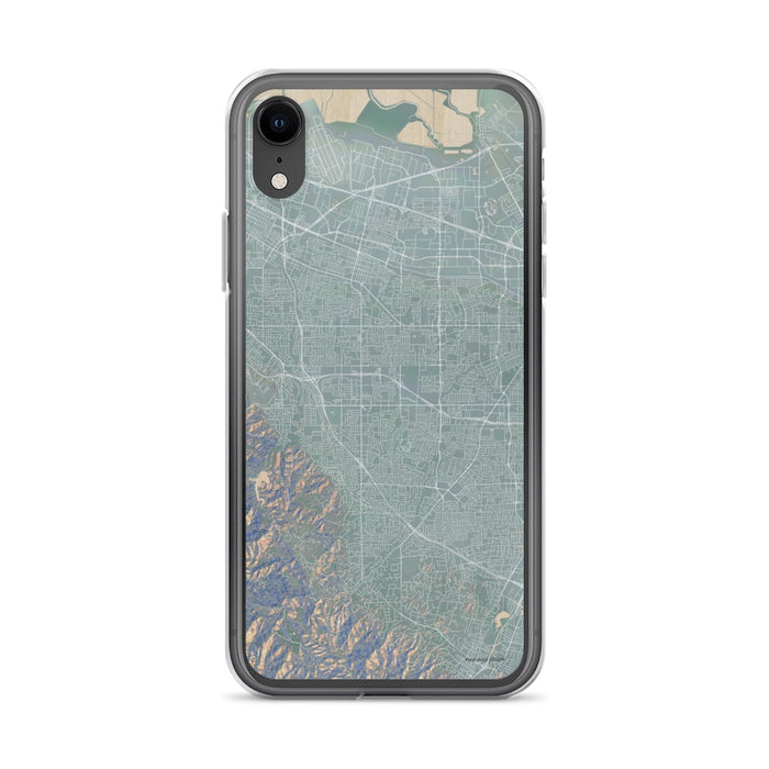 Custom iPhone XR Cupertino California Map Phone Case in Afternoon