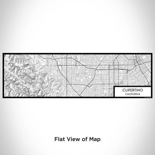 Flat View of Map Custom Cupertino California Map Enamel Mug in Classic