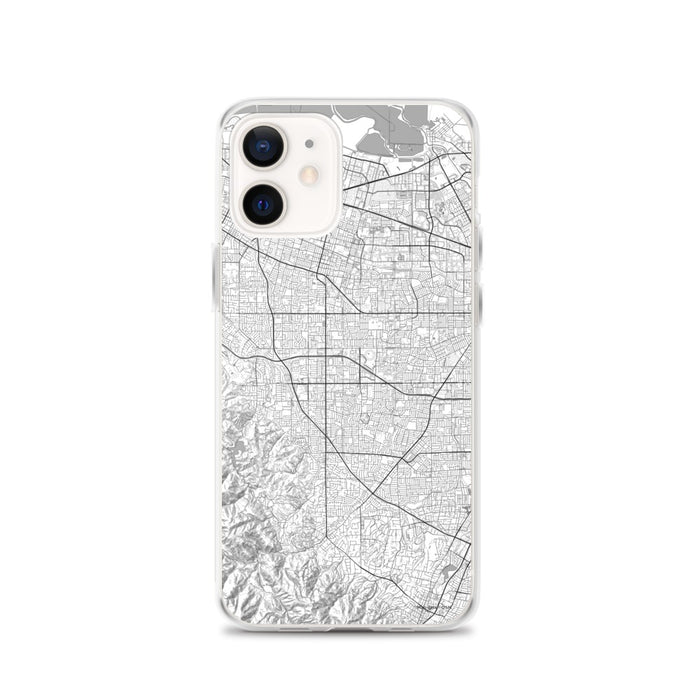 Custom iPhone 12 Cupertino California Map Phone Case in Classic