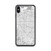Custom iPhone XS Max Cupertino California Map Phone Case in Classic