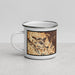 Left View Custom Cupertino California Map Enamel Mug in Ember