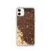 Custom iPhone 11 Cupertino California Map Phone Case in Ember