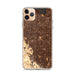 Custom iPhone 11 Pro Max Cupertino California Map Phone Case in Ember