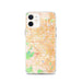 Custom iPhone 12 Cupertino California Map Phone Case in Watercolor