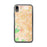 Custom iPhone XR Cupertino California Map Phone Case in Watercolor