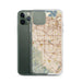 Custom Cupertino California Map Phone Case in Woodblock