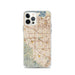 Custom iPhone 12 Pro Cupertino California Map Phone Case in Woodblock