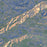 Custer Gallatin National Forest Map Print in Afternoon Style Zoomed In Close Up Showing Details