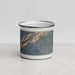Front View Custom Custer Gallatin National Forest Map Enamel Mug in Afternoon