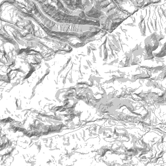 Custer Gallatin National Forest Map Print in Classic Style Zoomed In Close Up Showing Details