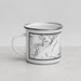 Left View Custom Custer Gallatin National Forest Map Enamel Mug in Classic