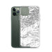 Custom Custer Gallatin National Forest Map Phone Case in Classic on Table with Laptop and Plant