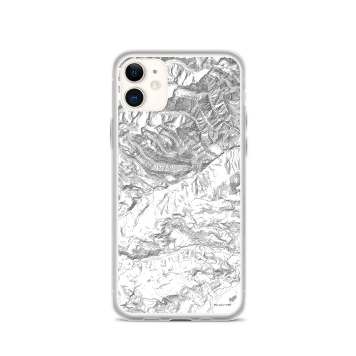 Custom Custer Gallatin National Forest Map Phone Case in Classic
