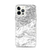 Custom Custer Gallatin National Forest Map iPhone 12 Pro Max Phone Case in Classic