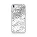 Custom Custer Gallatin National Forest Map iPhone SE Phone Case in Classic