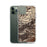 Custom Custer Gallatin National Forest Map Phone Case in Ember on Table with Laptop and Plant