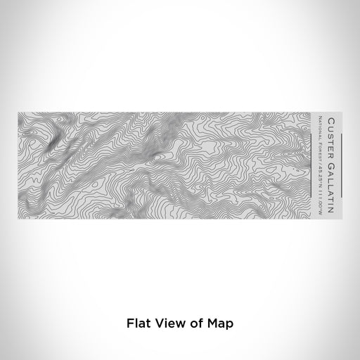 Rendered View of Custer Gallatin National Forest Map Engraving on 10oz Stainless Steel Insulated Cup with Sipping Lid