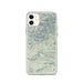 Custom Custer Gallatin National Forest Map Phone Case in Woodblock