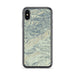 Custom Custer Gallatin National Forest Map Phone Case in Woodblock