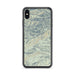 Custom Custer Gallatin National Forest Map Phone Case in Woodblock