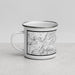 Left View Custom Custer State Park South Dakota Map Enamel Mug in Classic