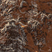 Custer State Park South Dakota Map Print in Ember Style Zoomed In Close Up Showing Details