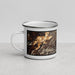 Left View Custom Custer State Park South Dakota Map Enamel Mug in Ember