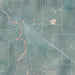 Cut Bank Montana Map Print in Afternoon Style Zoomed In Close Up Showing Details