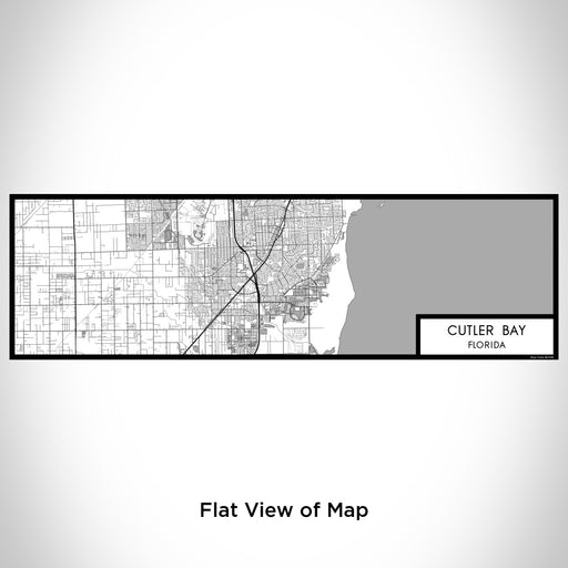 Flat View of Map Custom Cutler Bay Florida Map Enamel Mug in Classic