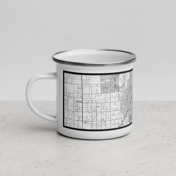Left View Custom Cutler Bay Florida Map Enamel Mug in Classic