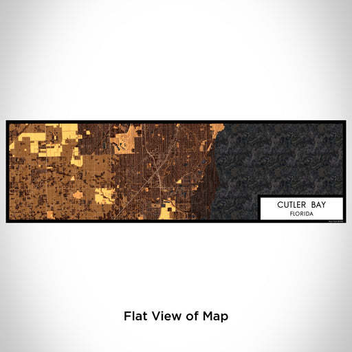 Flat View of Map Custom Cutler Bay Florida Map Enamel Mug in Ember