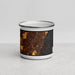 Front View Custom Cutler Bay Florida Map Enamel Mug in Ember