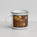 Left View Custom Cutler Bay Florida Map Enamel Mug in Ember
