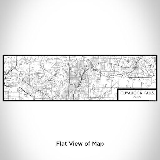 Flat View of Map Custom Cuyahoga Falls Ohio Map Enamel Mug in Classic