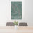 24x36 Cuyahoga Valley National Park Map Print Portrait Orientation in Afternoon Style Behind 2 Chairs Table and Potted Plant