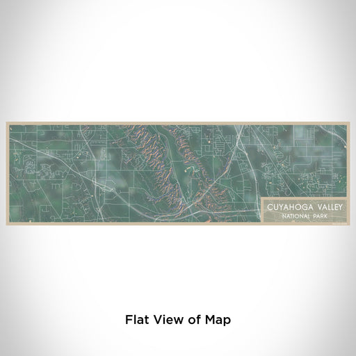 Flat View of Map Custom Cuyahoga Valley National Park Map Enamel Mug in Afternoon