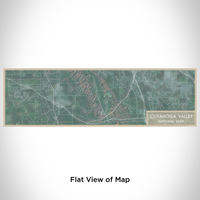 Flat View of Map Custom Cuyahoga Valley National Park Map Enamel Mug in Afternoon