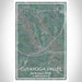 Cuyahoga Valley National Park Map Print Portrait Orientation in Afternoon Style With Shaded Background