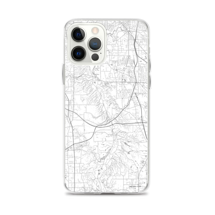 Custom Cuyahoga Valley National Park Map iPhone 12 Pro Max Phone Case in Classic